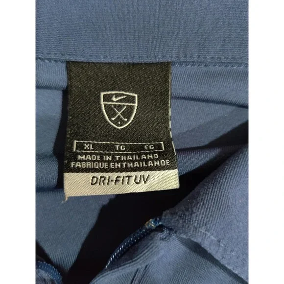 Nike Dri-Fit Uv blue shirt Size XL preowned #1164 - Picture 4 of 4